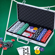 Load image into Gallery viewer, Poker Chip Set 300PC Chips TEXAS HOLD'EM Casino Gambling Dice Cards
