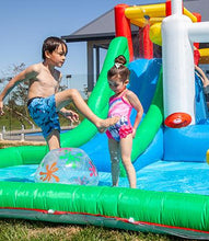 Load image into Gallery viewer, Olympic Sports Inflatable Play Centre Slide &amp; Splash Inflatable children&#39;s outdoor party fun
