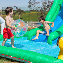 Load image into Gallery viewer, Olympic Sports Inflatable Play Centre Slide &amp; Splash Inflatable children&#39;s outdoor party fun
