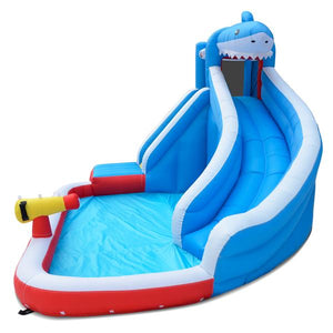 Inflatable Sharky Slide & Splash Inflatable-children's outdoor party fun