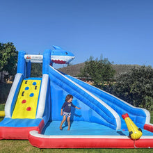 Load image into Gallery viewer, Inflatable Sharky Slide &amp; Splash Inflatable-children&#39;s outdoor party fun
