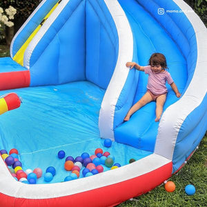 Inflatable Sharky Slide & Splash Inflatable-children's outdoor party fun