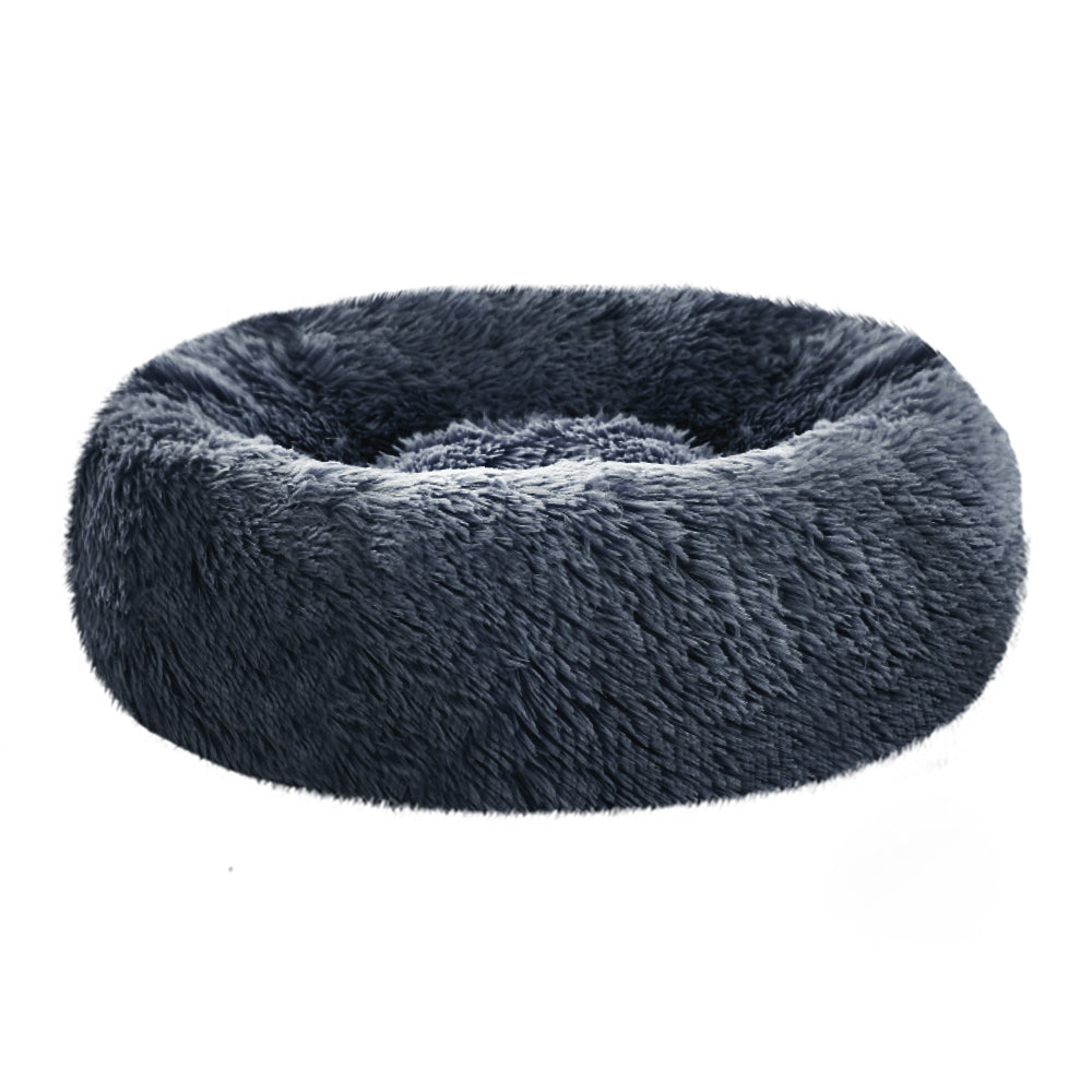 Pet bed Dog Cat Calming Pet bed Small 60cm Dark Grey Sleeping Comfy Cave Washable