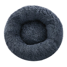 Load image into Gallery viewer, Pet bed Dog Cat Calming Pet bed Small 60cm Dark Grey Sleeping Comfy Cave Washable
