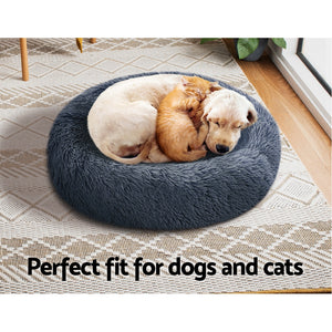 Pet bed Dog Cat Calming Pet bed Small 60cm Dark Grey Sleeping Comfy Cave Washable