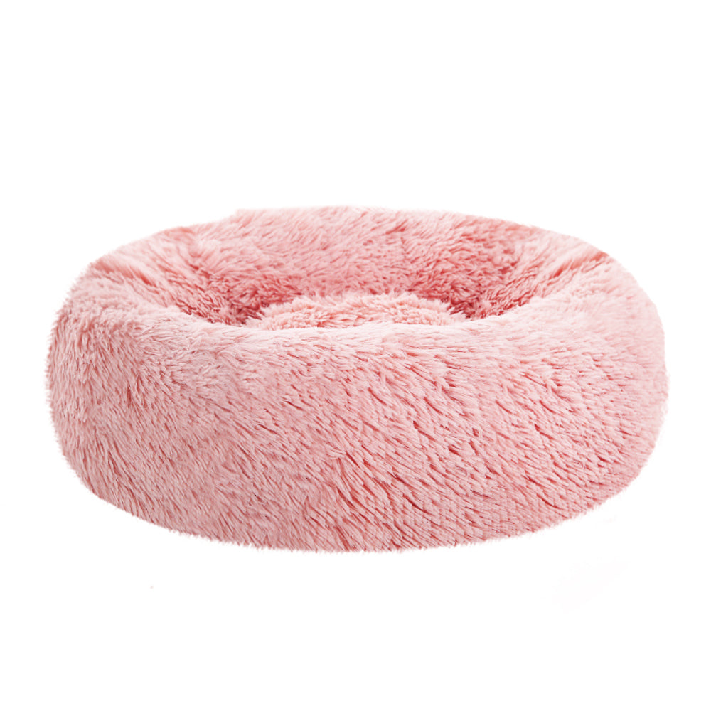 Pet bed Dog Cat Calming Pet bed Small 60cm Pink Sleeping Comfy Cave Washable