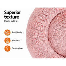 Load image into Gallery viewer, Pet bed Dog Cat Calming Pet bed Small 60cm Pink Sleeping Comfy Cave Washable
