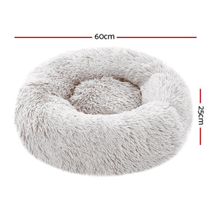 Pet bed Dog Cat Calming Pet bed Small 60cm White Sleeping Comfy Cave Washable