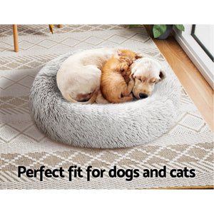 Pet bed Dog Cat Calming Pet bed Small 60cm White Sleeping Comfy Cave Washable