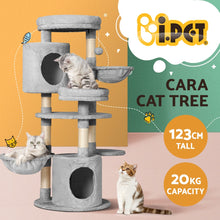 Load image into Gallery viewer, i.Pet Cat Tree Tower Scratching Post Scratcher Wood Condo House Toys Bed 123cm-3
