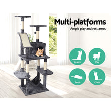 Load image into Gallery viewer, i.Pet Cat Tree 171cm Trees Scratching Post Scratcher Tower Condo House Furniture Wood-11
