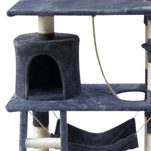 Load image into Gallery viewer, i.Pet Cat Tree 141cm Trees Scratching Post Scratcher Tower Condo House Furniture Wood-6
