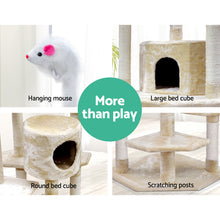 Load image into Gallery viewer, i.Pet Cat Tree 203cm Trees Scratching Post Scratcher Tower Condo House Furniture Wood Beige-9
