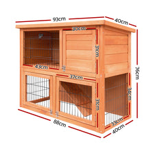 Load image into Gallery viewer, iRabbit Hutch Hutches Large Metal Run Wooden Cage Chicken Coop Guinea Pig
