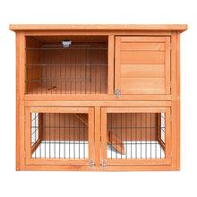 Load image into Gallery viewer, iRabbit Hutch Hutches Large Metal Run Wooden Cage Chicken Coop Guinea Pig
