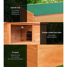 Load image into Gallery viewer, iRabbit Hutch Hutches Large Metal Run Wooden Cage Chicken Coop Guinea Pig
