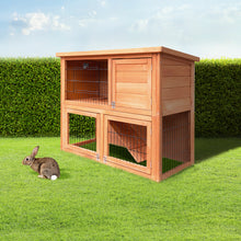 Load image into Gallery viewer, iRabbit Hutch Hutches Large Metal Run Wooden Cage Chicken Coop Guinea Pig
