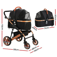 Load image into Gallery viewer, i.Pet Pet Dog Stroller Pram Large Cat Carrier Travel Pushchair Foldable 4 Wheels-1
