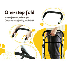 Load image into Gallery viewer, Pet Stroller Dog Pram Large Cat Carrier Travel Foldable 4 Wheels Double
