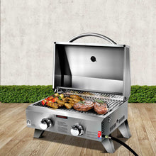 Load image into Gallery viewer, Grillz Portable 2 Burner Gas BBQ
