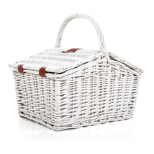 Load image into Gallery viewer, Alfresco 2 Person Picnic Basket Vintage Baskets Outdoor Insulated Blanket
