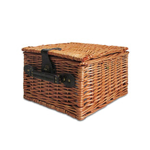 Load image into Gallery viewer, Alfresco 2 Person Picnic Basket Set Baskets Vintage Outdoor Insulated Blanket
