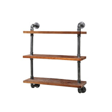 Load image into Gallery viewer, Artiss Display Shelves Wall Brackets Bookshelf Industrial DIY Pipe Shelf Rustic
