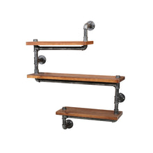 Load image into Gallery viewer, Artiss Display Shelves Rustic Bookshelf Industrial DIY Pipe Shelf Wall Brackets
