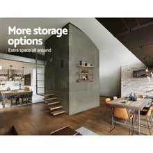 Load image into Gallery viewer, Artiss Display Wall Shelves Industrial DIY Pipe Shelf Brackets Rustic Bookshelf
