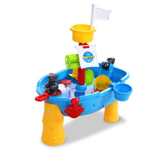 Load image into Gallery viewer, Keezi Kids Beach Sand and Water Toys Outdoor Table Pirate Ship Childrens Sandpit
