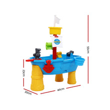 Load image into Gallery viewer, Keezi Kids Beach Sand and Water Toys Outdoor Table Pirate Ship Childrens Sandpit
