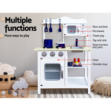 Load image into Gallery viewer, Keezi 18 Piece Kids Kitchen Play Set - White
