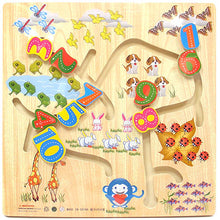 Load image into Gallery viewer, Wooden Puzzle activity Movable puzzle-with alphabet and tasks
