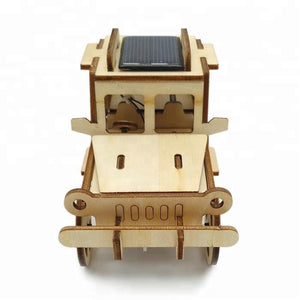 Model kit  4 x 4 Jeep Car solar power and motor 3D Ply Wood -craft kit- ages 3+