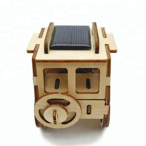 Model kit  4 x 4 Jeep Car solar power and motor 3D Ply Wood -craft kit- ages 3+