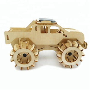 Model kit  4 x 4 Truck Car Solar powered 3D Ply Wood -craft kit with MOTOR (solar or battery).