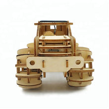 Load image into Gallery viewer, Model kit  4 x 4 Truck Car Solar powered 3D Ply Wood -craft kit with MOTOR (solar or battery).
