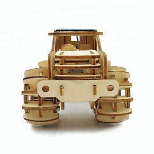 Model kit  4 x 4 Truck Car Solar powered 3D Ply Wood -craft kit with MOTOR (solar or battery).