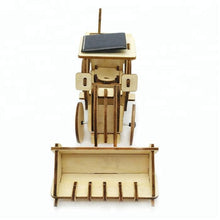 Load image into Gallery viewer, Model digger Bulldozer construction truck plywood model-includes Motor or Solar power
