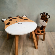 Load image into Gallery viewer, Children&#39;s furniture Giraffe Table + 1 Chair Set

