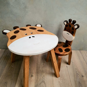 Children's furniture Giraffe Table + 1 Chair Set