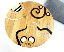 Load image into Gallery viewer, Kids Wooden Mixed animal tails Table  - hand carved Timber Children Furniture
