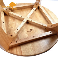 Load image into Gallery viewer, Kids Wooden LION Table + 4 animal stools complete set hand carved Timber Children Furniture.
