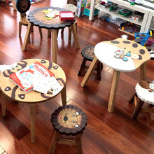 Load image into Gallery viewer, Children’s wooden table : Giraffe themed
