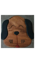 Load image into Gallery viewer, Children&#39;s Wooden Stool Puppy Dog Themed Chair Toddlers Step sitting Stool
