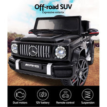 Load image into Gallery viewer, Mercedes-Benz Kids Ride On Car Electric AMG G63 Licensed Remote Cars 12V Black
