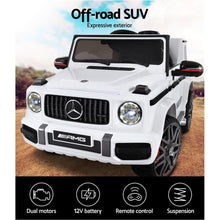 Load image into Gallery viewer, Mercedes-Benz Kids Ride On Car Electric AMG G63 Licensed Remote Cars 12V White
