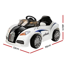 Load image into Gallery viewer, Rigo Kids Ride On Car - Black &amp; White
