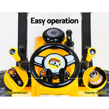 Load image into Gallery viewer, Ride On Bulldozer Digger Electric Car Yellow for kids 3+ years old  and parental remote
