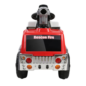 Kids Ride On Fire Truck Car Red Grey-Anti-slip and wide seat